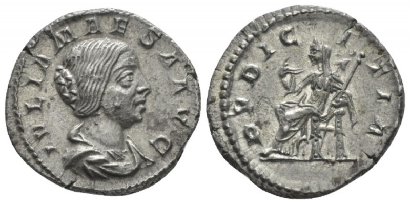 Julia Maesa, sister of Julia Domna and grandmother of Elagabalus Denarius 218-22...