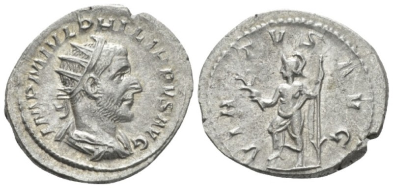 Philip I, 244-249 Antoninianus circa 244-247, AR 23mm., 4.56g. Radiate, draped, ...