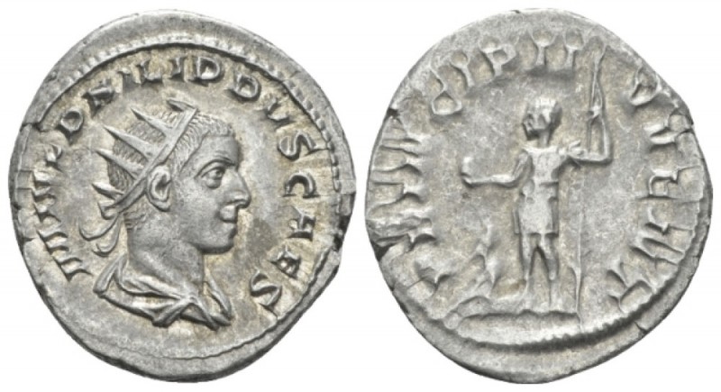 Philip II Caesar, 244-247. Antoninianus circa 244, AR 22mm., 4.17g. M IVL PHILIP...