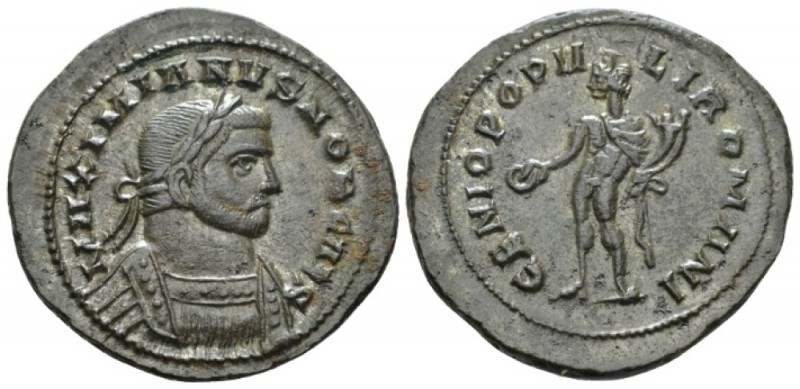 Galerius Caesar, 293-305. Follis Londinium circa 300, Æ 27mm., 9.52g. Laureate, ...