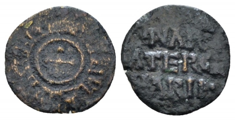 Palermo, Guglielmo II, 1166-1189. Quarto di tercenario 1166-1189, Æ 11.4mm., 0.2...