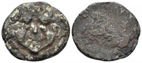 Etruria, Populonia 20 asses Plated circa 300-250, AR 22mm., 5.96g. Gorgoneion facing. Rev. Blank. SNG France 9. Historia Numorum Italy 152.

About V...
