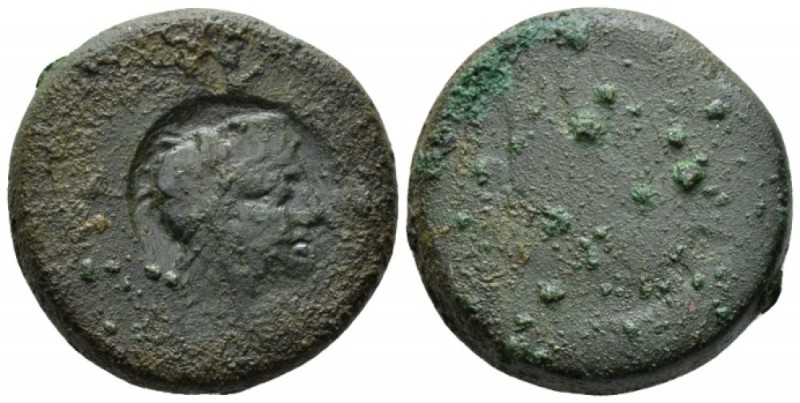 Sicily, Agrigentum Hemilitron circa 405-392, Æ 27mm., 21.55g. Blank. Rev. Circul...