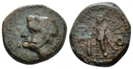 Sicily, Ietas Bronze after 241, Æ 16mm., 4.64g. Laureate head of Zeus l. Rev. Heracles standing facing, head l., holding club. Campana 4A. Calciati 6....