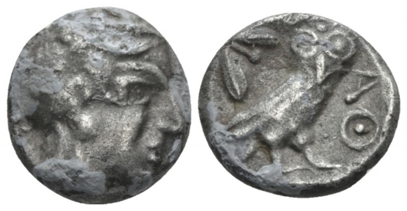 Arabia, Philistis. Gaza (?) Drachm circa IV cent BC, AR 13.6mm., 3.61g. Helmeted...