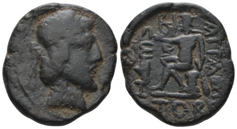 Characene, Attambelos IV, 54/5-64/5. Charax-Spasinu Tetradrachm circa 60-61, Æ 2...