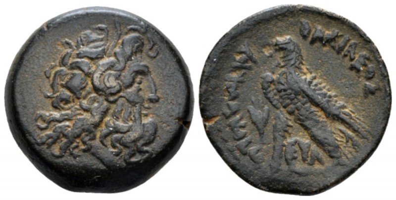 The Ptolemies, Ptolemy VI Philometor. First sole reign, 180-170 Cyprus Obol Cypr...