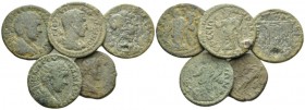 Ionia, Ephesus Severus Alexander, 222-235 Lot of 5 Bronzes. II-III cent., Æ -mm., 26.43g. Lot of 5 Bronzes.

Good Fine.

 

In addition, winning...