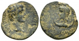 Phrygia, Siblia Tiberius, 14-37 Bronze Menedemos, magistrate circa 14-37, Æ 19.4mm., 3.70g. TIBEPIOΣ –[ΣEBATOΣ] Bare head r. Rev. MEN[EΔHMOΣ] – [ΣIBΛ]...