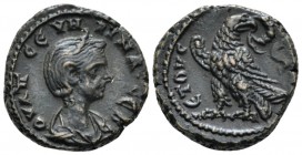 Egypt, Alexandria Severina, wife of Aurelian Tetradrachm circa 274-275 (year 6), billon 20mm., 7.88g. Draped and diademed bust r. Rev. ETOVC S Eagle s...