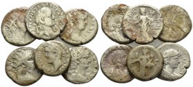 Egypt, Alexandria Nero, 54-68 Lot of 6 Tetradrachms I cent, billon -mm., 71.45g. Lot of 6 Tetradrachms: Nero (4), Vespasian and A. Pius.

About Very...