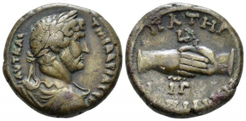 Egypt, Alexandria. German. Hadrian, 117-138 Tetradrachm circa 128-129 (year 13),...