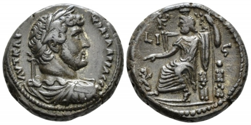 Egypt, Alexandria. German. Hadrian, 117-138 Tetradrachm circa 131-132 (year 16),...