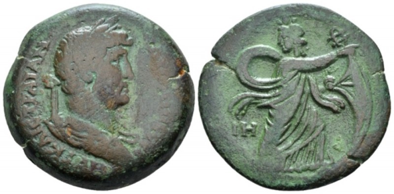 Egypt, Alexandria. German. Hadrian, 117-138 Drachm circa 133-134 (year 18), Æ 32...