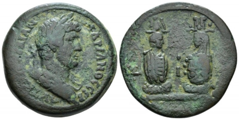 Egypt, Alexandria. German. Hadrian, 117-138 Drachm circa 133-134 (year 18), Æ 33...