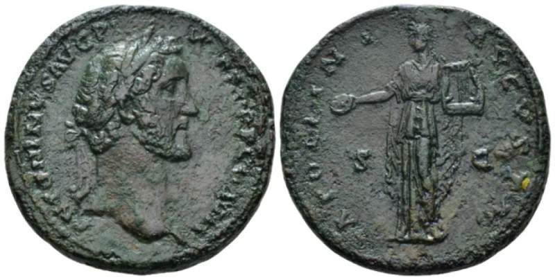 Antoninus Pius, 138-161 Sestertius circa 140-144, Æ 33mm., 25.04g. Laureate head...