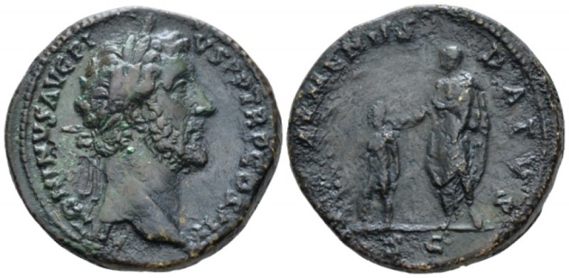 Antoninus Pius, 138-161 Sestertius circa 140-144, Æ 33.2mm., 28.23g. Sestertius ...