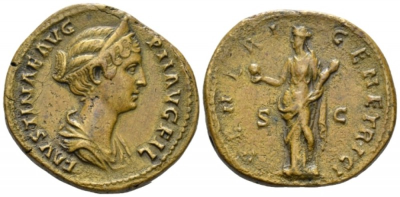 Faustina junior, daughter of Antoninus Pius and wife of Marcus Aurelius Sesterti...