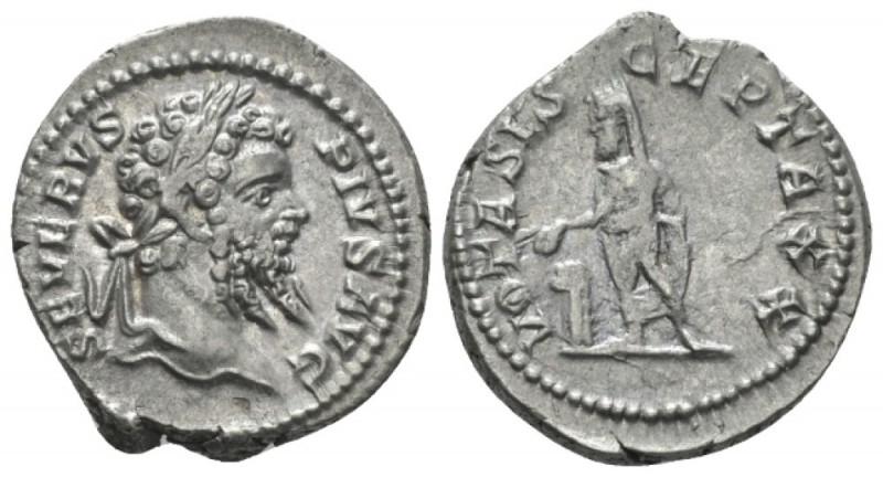 Septimius Severus, 193-211 Denarius circa 202-210, AR 20mm., 3.79g. , AR 20mm, 3...