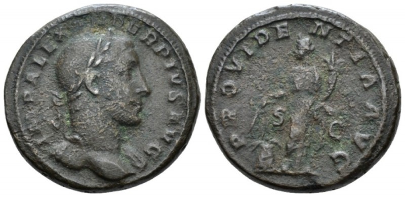 Severus Alexander, 222-235 As circa 232, Æ 26mm., 12.25g. Laureate bust r., slig...