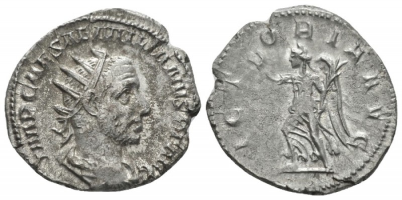 Aemilian, 253 Antoninianus circa 253, AR 20mm., 3.76g. Radiate, draped, and cuir...