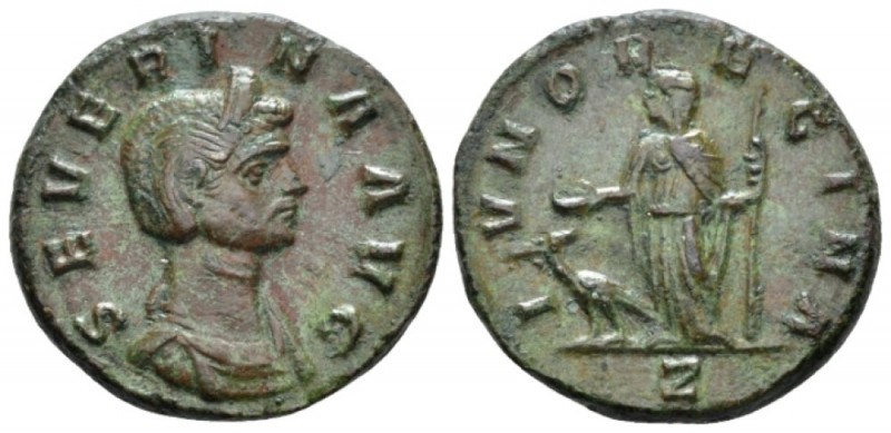 Severina, wife of Aurelian As circa 274-275, Æ 23mm., 8.56g. Diademed and draped...