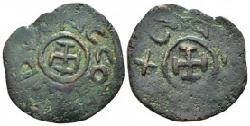 Gaeta, The Normans in South Italy and Sicily. In the name of Richard sec XII. Follaro in the name of Richard sec. XII., Æ 24mm., 3.67g. MIN 432. MEC 1...