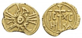 Palermo, he Normans in South Italy and Sicily. Roger II of Hauteville King, 1130-1154. Tari after 1140, AV 12.1mm., 1.04g. Sp. 63. MIN 216. MEC 14 -....