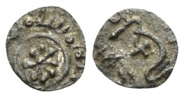 Palermo, The Normans in South Italy and Sicily. William I, 1154-1166. Dirhem fraction circa 1158-1160, Æ 6.7mm., 0.15g. Sp. 96. MIN 301. MEC 14, 391....