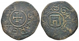 Gaeta, The Normans in South Italy and Sicily. William II, 1166-1189. Follaro circa 1166-1189, Æ 21.9mm., 4.62g. MIN 380. MEC 14, 421. MIR 448.

Very...