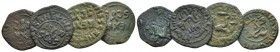 Messina, The Normans in South Italy and Sicily. William II, 1166-1189. Lot of Follari circa 1166-1189, Æ -mm., 4.97g. Lot of Follari: Sp. 119. MIN 368...