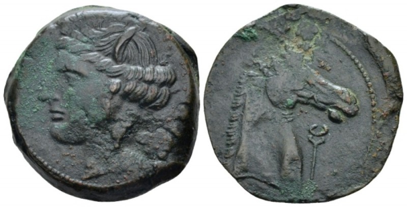 The Carthaginians in Sicily and North Africa, Sardinia Bronze circa 264-241, Æ 2...