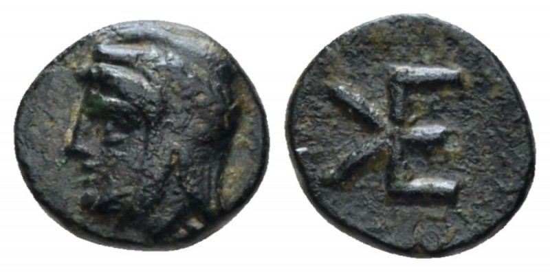Troas, Cebren Bronze circa 412-399, Æ 8.9mm., 1.07g. Head of satrap l., wearing ...