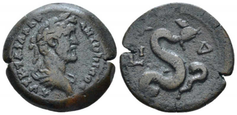 Egypt, Alexandria. Dattari. Antoninus Pius, 138-161 Diobol circa 150-151 (year 1...