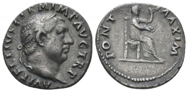 Vitellius, April –December 69 Denarius 69, AR 18.3mm., 3.21g. A VITELLIVS GERM I...