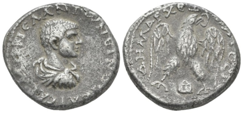 Diadumenian Caesar, 217-218. Tetradrachm Edessa (Mesopotamia) circa 217-218, AR ...