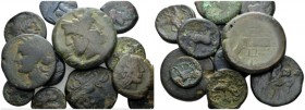 Lot of 15 greek coins and Roman Republican. Lot of 15 greek coins and Roman Republican. -, Æ -mm., 143.38g. Lot of 15 greek coins and Roman Republican...