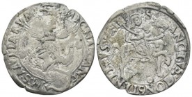 Carmagnola, Michele Antonio di Saluzzo, 1504-1528. Cornuto circa 1540-1528, AR 29.5mm., 5.10g. MIR 146.

Very Fine.

 

In addition, winning bid...