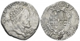 Napoli, Filippo II, 1554-1598. Tari' 1554-1598, AR 26.5mm., 5.90g. MIR 177/5. P.R. 29c.

Toned, Good Very Fine.

 

In addition, winning bids of...