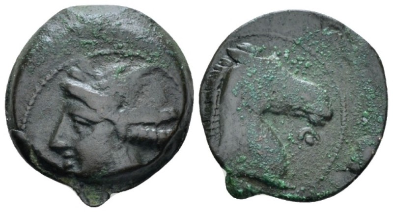 The Carthaginians in Sicily and North Africa, Sardinia Bronze end IV century BC,...