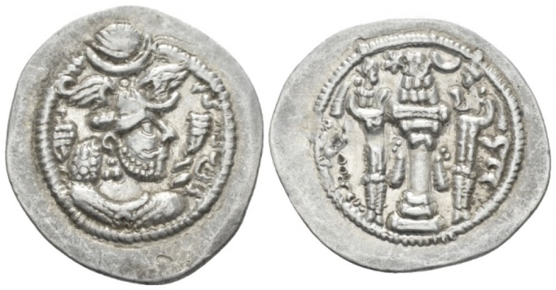 Parthia, Peroz, 457-484 Sasanian Kings. Drachm circa 457-484, AR 26mm., 4.08g. B...