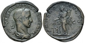 Severus Alexander, 222-235 Sestertius circa 222-231, Æ 32.2mm., 23.22g. IMP CAES M AVR SEV ALEXANDER AVG Laureate, draped and cuirassed bust r. Rev. A...