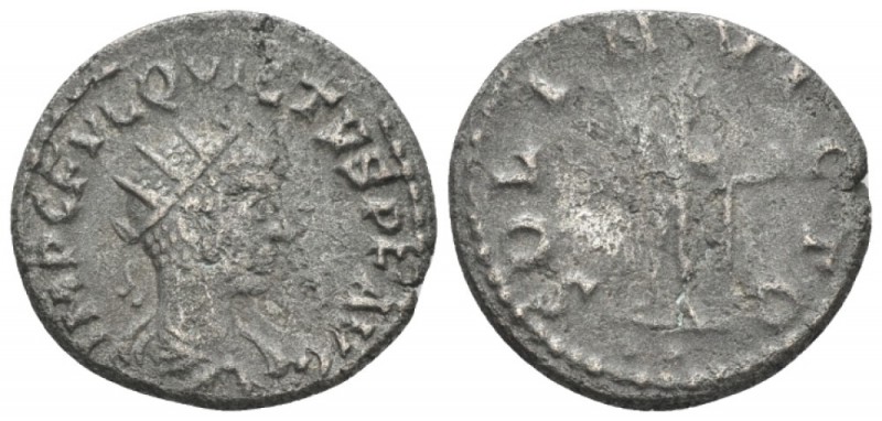 Quietus, 260-261 Antoninianus Samosata circa 260-261, billon 20.7mm., 4.66g. Rad...