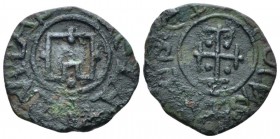 Gaeta, Anonimous Dukes. Follaro End of XII-beginning of XIII, Æ 25.5mm., 21.3g. MEC 14, 57. MIN 437. MIR 452.
 
 Very Fine.
 
 Ex NAC sale 20, 200...