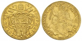 Roma, Clemente XVI, 1769-1774. Zecchino 1769, AV 20mm., 3.43g. Muntoni 1. Frd. 240.

Extremely Fine.

 

In addition, winning bids of EEC client...