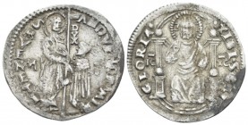 Venezia, Giovanni Mocenigo. 1478-1485 Marcello - Mezza Lira 1482-1483, AR 25mm., 3.23g. Marin Boldù, mintmaster Paolucci 3.
 
 Very Fine.