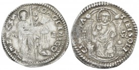 Venezia, Andrea Vendramin, 1476-1478. Marcello - Mezza Lira 1482-1483, AR 25mm., 3.25g. M-P, mintmaster. Paolucci 3.
 
 Very Fine.