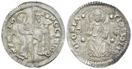 Venezia, Giovanni Mocenigo. 1478-1485. Marcello - Mezza Lira 1482-1483, AR 27mm., 3.26g. Andrea Molin, mintmaster. Paolucci 3.
 
 Very Fine.