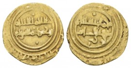 Palermo, The Arabs in Sicily. Al Munstansir 427-487 E 1036-1094 Robai without caliph name circa 1036-1094, AV 12.2mm., 0.95g. Sp. 33. MIR 404. Reperto...