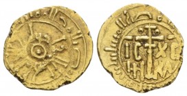 Messina, The Normans in South Italy and Sicily. William I, 1154-1156. Tari circa 1154-1156, AV 13.5mm., 1.40g. Sp. 83. MIR 32. MIN 293. MEC 14, 282.
...